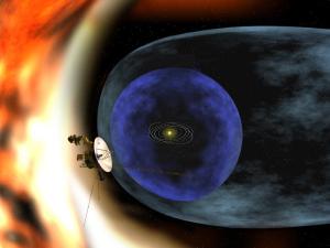 Voyager encounters the outer boundary of the Solar System